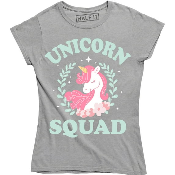 Unicorn Squad Fantasy Rainbow Magical Cute Fairy Tale Women's Tee Shirt