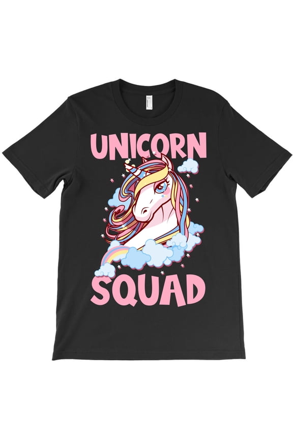 Unicorn Squad, Magical Mythical Creature Friendship Graphic G13226 Unisex T-Shirt, Up to Size 5XL