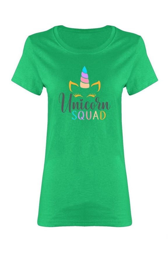 Unicorn Squad Quote Shaped T-Shirt Women -Image by Shutterstock, Female Medium