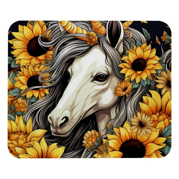 Unicorn Square 8.3x9.8 Inch Non-Slip Rubber Bottom Printed Mousepad Desk Mat Gaming Mousepad for Office and Gaming