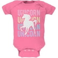 thumbnail image 1 of Unicorn Stacked Repeat Soft Baby One Piece Raspberry 18-24 M, 1 of 1