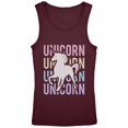 thumbnail image 1 of Unicorn Stacked Repeat Youth Girls Tank Top Burgundy YLG, 1 of 1