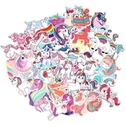 Unicorn Stickers for Girls Kids, Cute Girly Stickers for Water Bottle Laptop, Waterproof Vinyl Stickers Pack, Decals for Cup Helmet lpad Tumbler Party Bag Skateboard