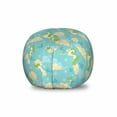 thumbnail image 1 of Unicorn Storage Toy Bag Chair, Sky Themed Mythological Creatures on Clouds Snowflakes Imagination, Stuffed Animal Organizer Washable Bag, Large Size, Turquoise Green Cream, by Ambesonne, 1 of 3