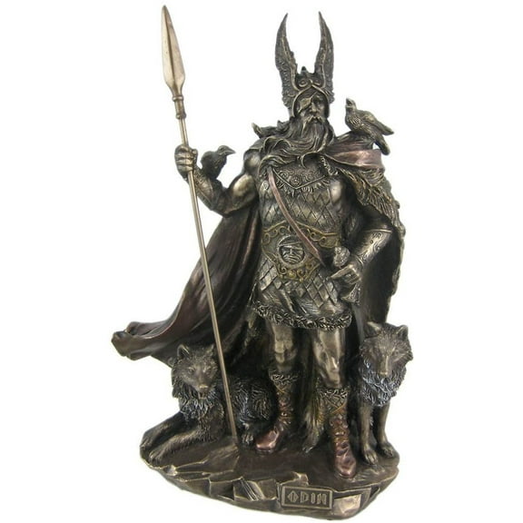 Unicorn Studio 9.75 Inch Norse God - Odin Cold Cast Bronze Sculpture Figurine One Size
