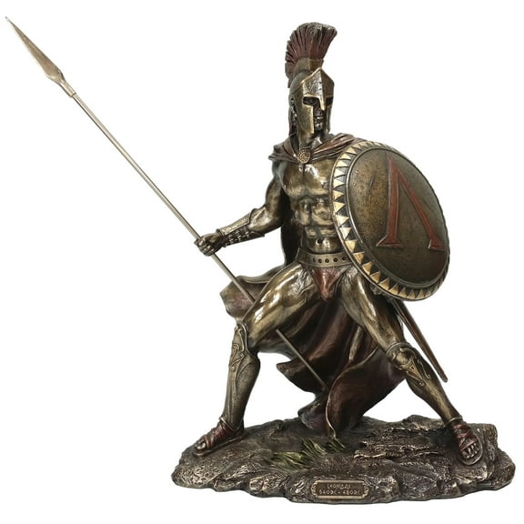 Unicorn Studio Greek Military King Leonidas Statue Bronze Finish
