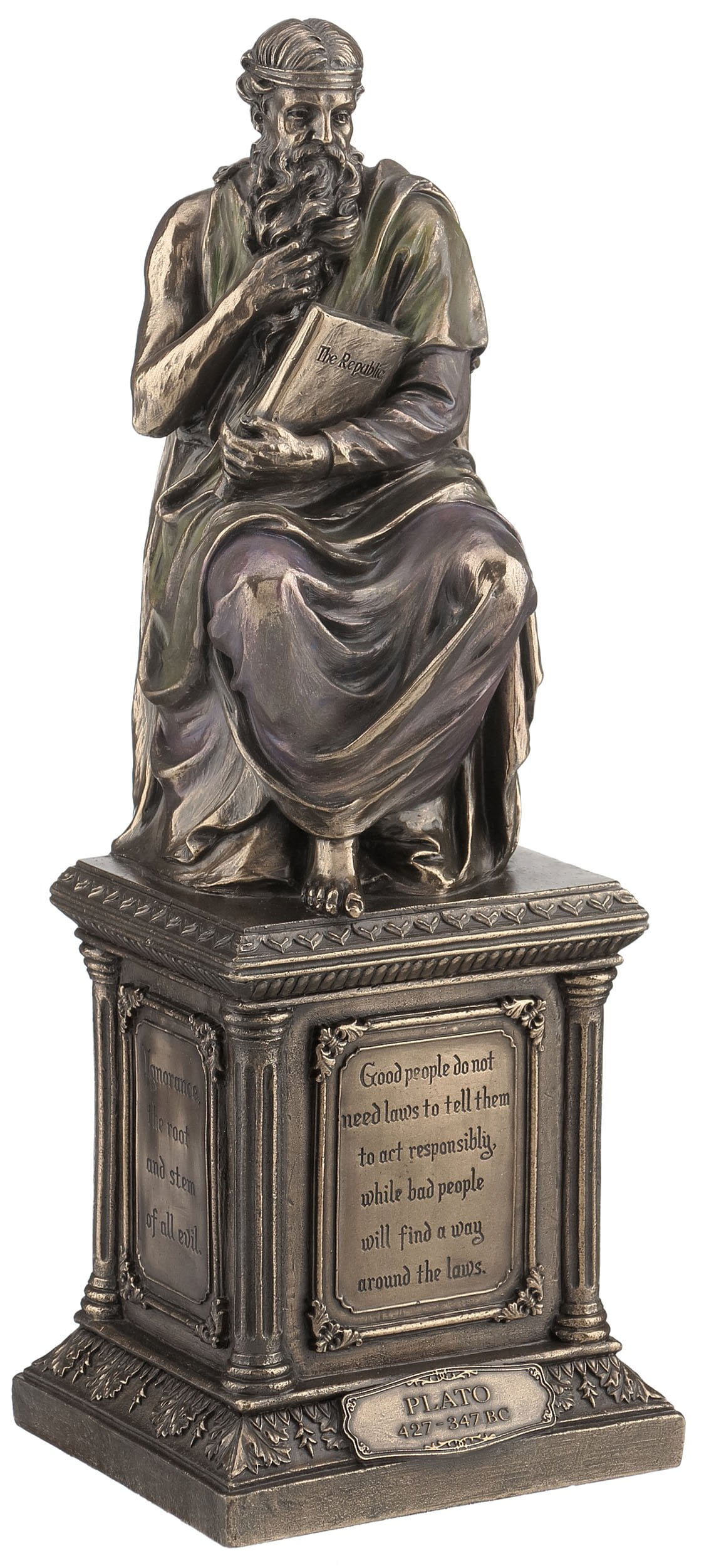 8.75 Inch Baldur Norse God Cold Cast Bronze Sculpture Figurine - Detailed Statue Decor