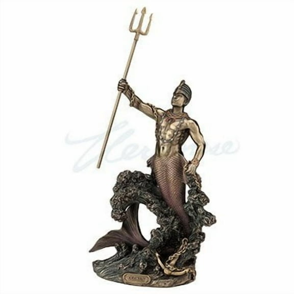 Unicorn Studios WU76826A4 Olokun Owner of The Deep Sea Sculpture - Bronze