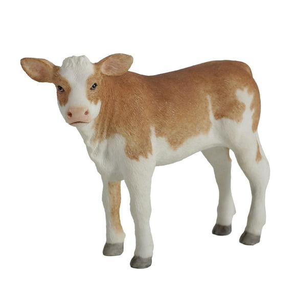 Unicorn Studios WU76911AA Ayrshire Calf Figurine Cow - Wrown & White