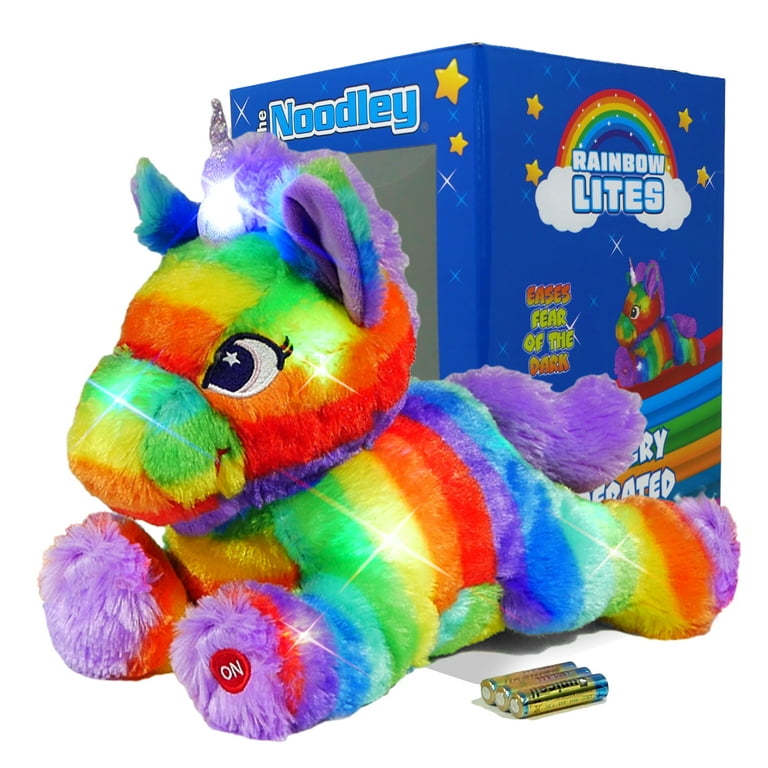 Unicorn Stuffed Animal Night Light Up Plush Gifts for Girls Rainbow Lites  12 inch