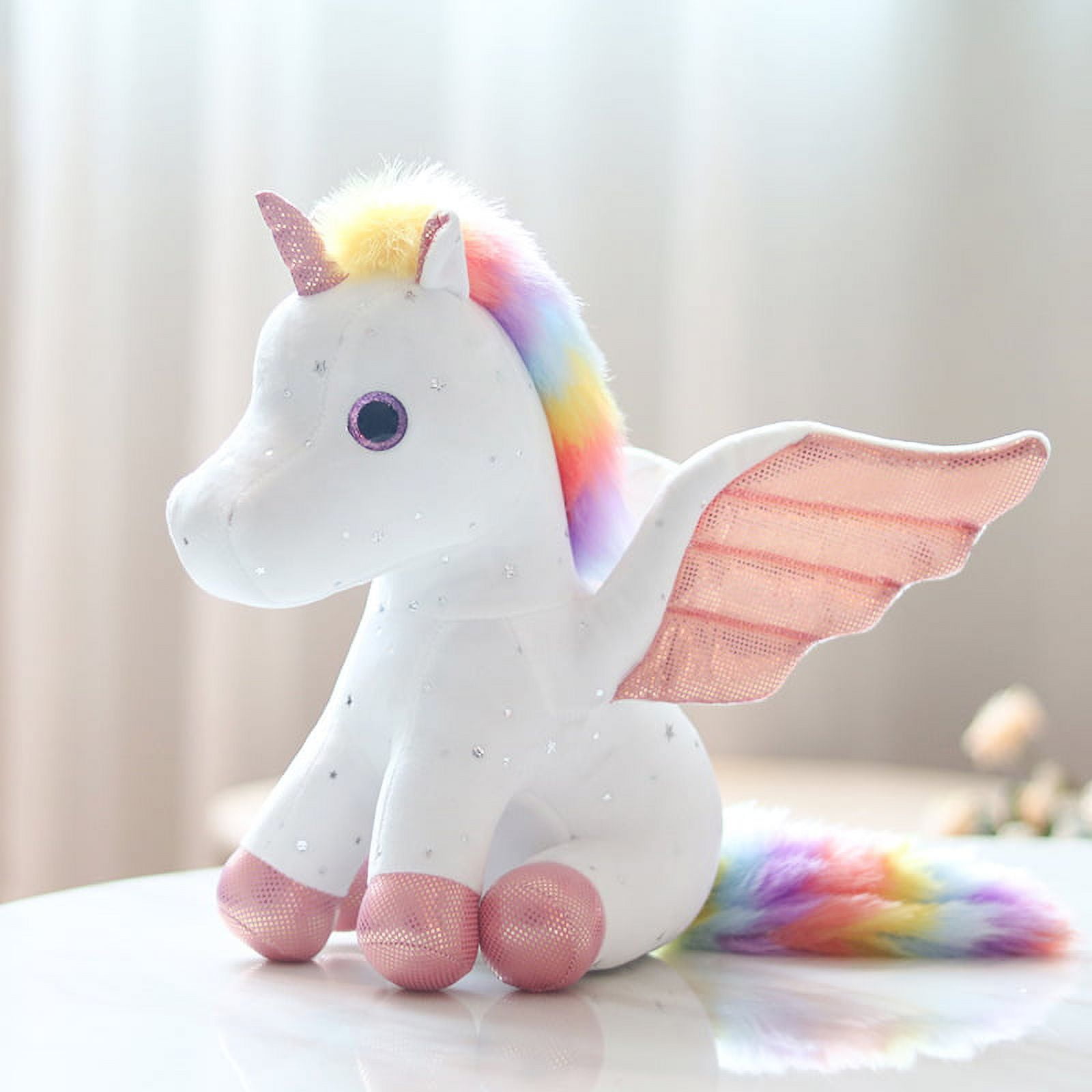 KMUYSL Unicorn Plush Toys for Girls Ages 3 4 5 6 7 8+ Year Old - 5 Pcs  Unicorn Stuffed Animals, Soft Plush Toys Set, Idea Xmas Valentines Easter