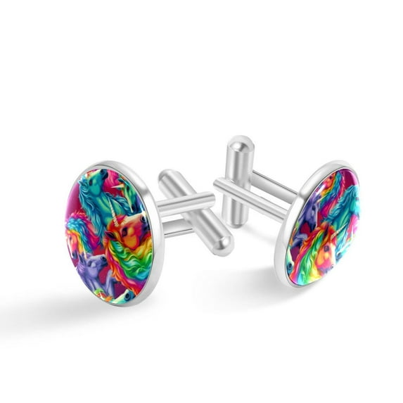 Unicorn Stylish Men Cufflink for Dress Shirts, Made of Stainless Steel, for Formal Occasions