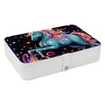 thumbnail image 1 of Unicorn Stylish PU Leather Necklace Holder Jewelry Stand with Removable Compartment and Decorative Box - Portable Organizer, 1 of 6