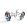 thumbnail image 1 of Unicorn Stylish Shirt Cufflink Set Made of Stainless Steel for Formal Wear - for Weddings and Special Occasions - Silver Jewelry Option Available, 1 of 6
