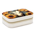 thumbnail image 1 of Unicorn Sunflower Velvet Portable Decorative Box with Removable Compartment - Jewelry Stand, Necklace Organizer, and Gift, 1 of 7