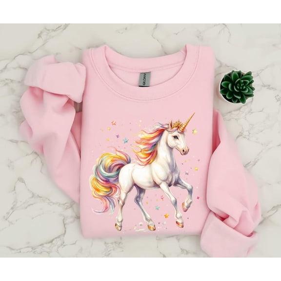 Unicorn Sweatshirt, Unicorn Birthday Sweater, Unicorn Girl Tee, Girls Birthday Gift, Birthday Shirt Girl, Cute Unicorn Shirt, Magical Hoodie