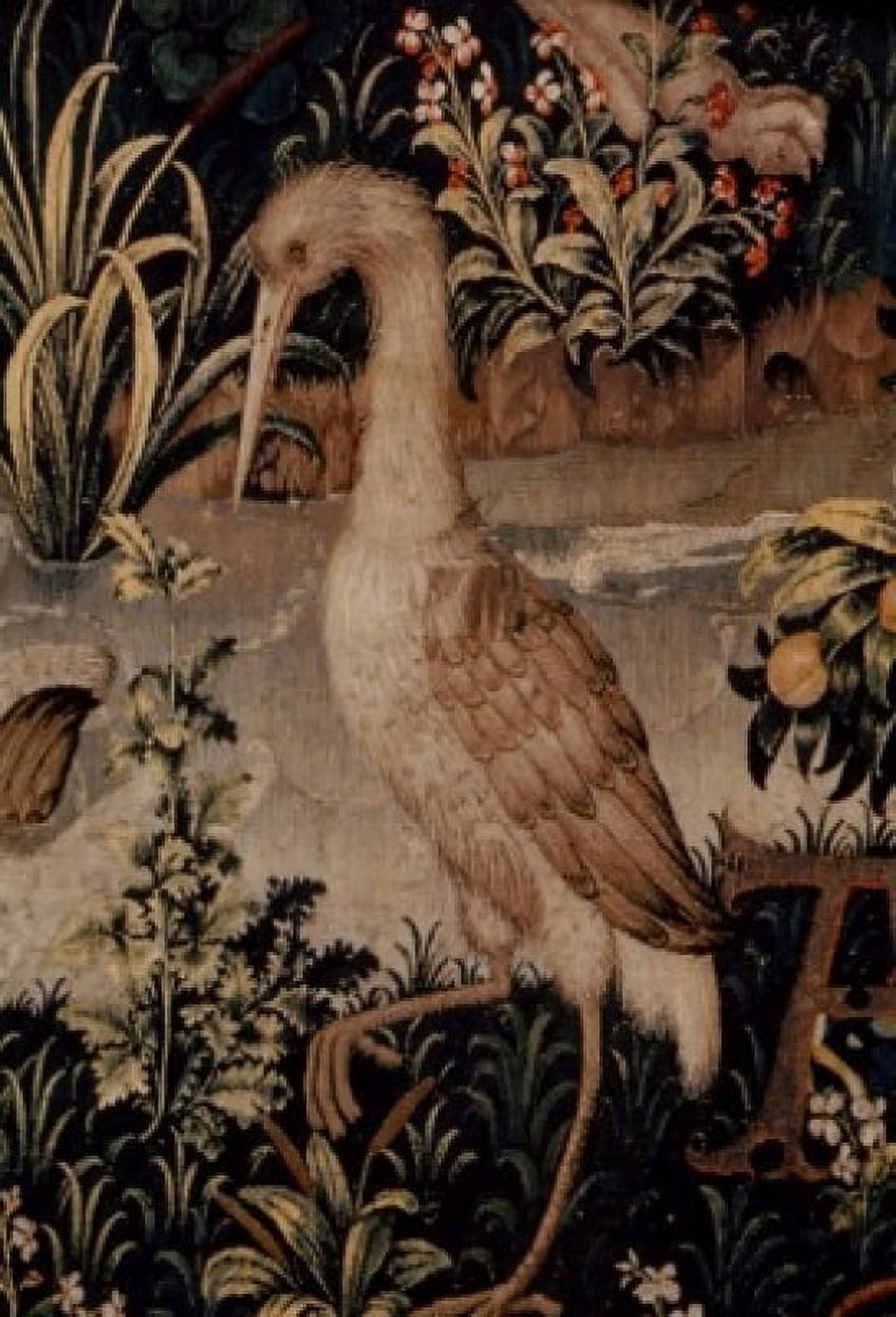 Unicorn Tapestry - Heron (Detail) TapestryTextiles Canvas Art - (24 x 36)