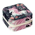 thumbnail image 1 of Unicorn Travel Portable Square Organizer Box: Earring Organizer & Jewelry Display for Girls and Women, 1 of 6