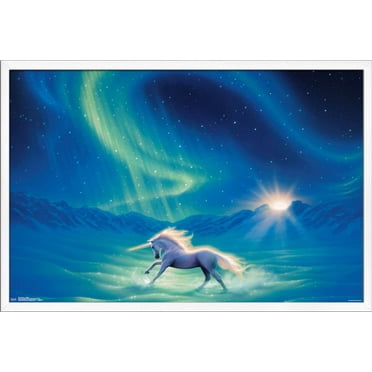 Unicorn - Twilight Wall Poster, 22.375" x 34", Framed