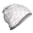 thumbnail image 1 of Unicorn Unisex Beanie, Childish Fantasy Creature, Hiking Outdoors, Pale Ceil Blue and Rose, by Ambesonne, 1 of 1