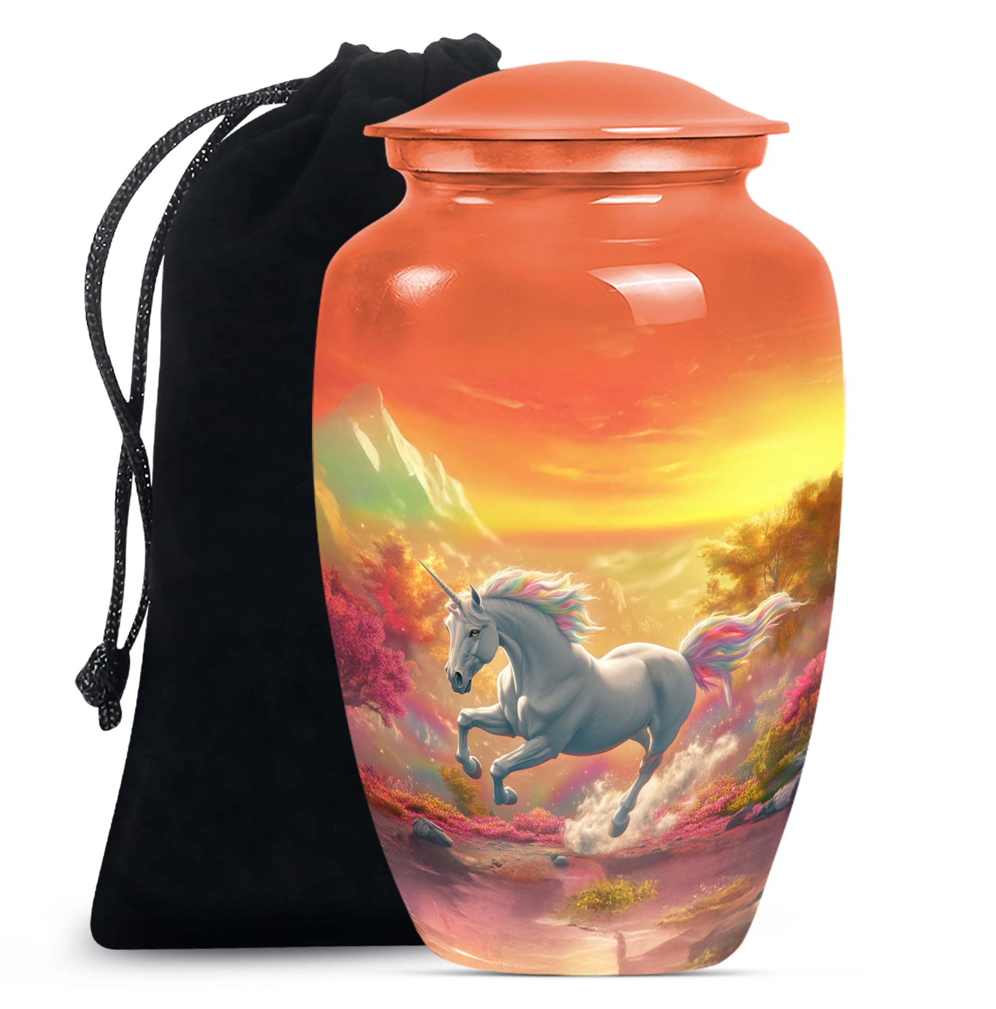 Unicorn Urn, Burial Urns for Human Ashes, Urn for Human Ashes Adult Man, Cremation Urns for Adults Humans, Urn for Ashes for Women, Funeral Urns(Size - 10inch)