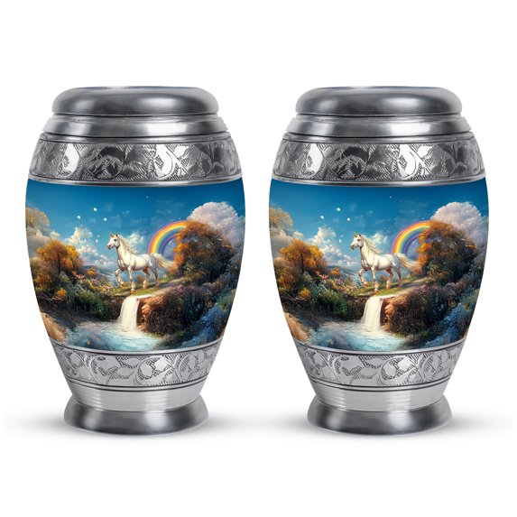 Unicorn Urn, cool Urns for Ashes, Burial Urns Adult Female, Urn for Ashes Adult Male, Miniature Urns for Human Ashes, small Urns for human Ashes keepsake(Size - 3inch, 2 Pcs)