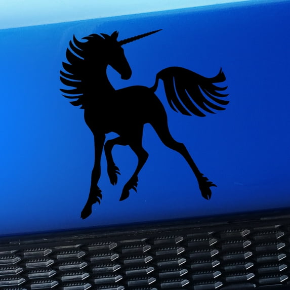 Unicorn - Vinyl Car Decal - Choose Color - [BLACK]