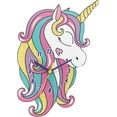 thumbnail image 1 of Unicorn Wall Clock, Colorful Metal Construction, Silent Quartz Movement, 1 of 7