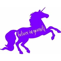 Unicorn Wall Quote - Vinyl Wall Decal 20"x10" - DÃ©cor for Girl's Bedroom