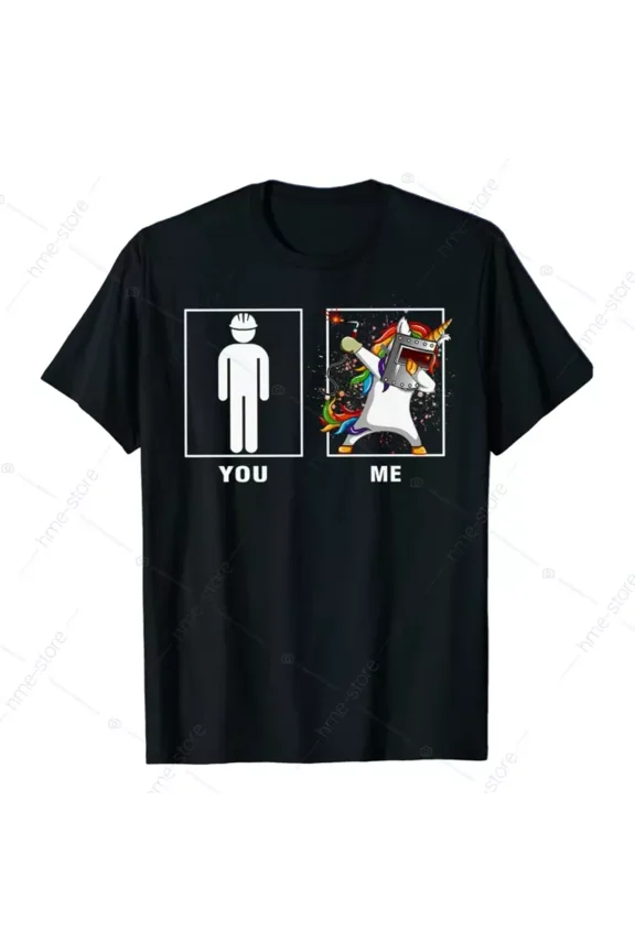 Unicorn Welder T-Shirt For Men Welding Tee Gift Shirt For Welders You Me