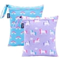 thumbnail image 1 of Wildkin Unicorn Wet Bag Set, Reusable Waterproof Bags for Swim, Gym, School & Travel Essentials, 1 of 8