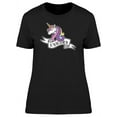 thumbnail image 1 of Unicorn With B&W Ribbon Tee Women's -Image by Shutterstock, 1 of 2