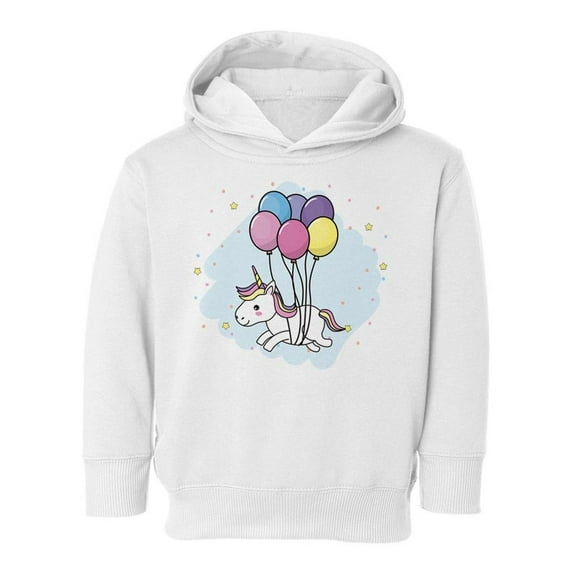Unicorn With Balloons Hoodie Toddler -Image by Shutterstock, 2 Toddler