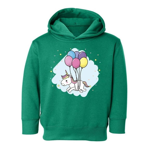 Unicorn With Balloons Hoodie Toddler -Image by Shutterstock, 4 Toddler