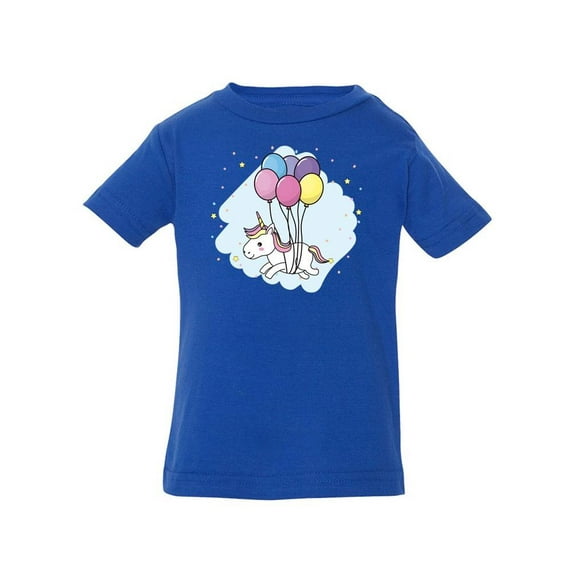 Unicorn With Balloons T-Shirt Infant -Image by Shutterstock,  24 Months