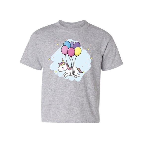 Unicorn With Balloons T-Shirt Juniors -Image by Shutterstock,  x-Small