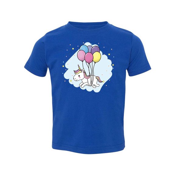 Unicorn With Balloons T-Shirt Toddler -Image by Shutterstock,  4 Toddler
