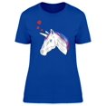 thumbnail image 1 of Unicorn With Hearts T-Shirt Women -Image by Shutterstock, Female Large, 1 of 2