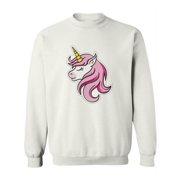 Unicorn With Magenta Mane Sweatshirt Women -Image by Shutterstock, Female Small