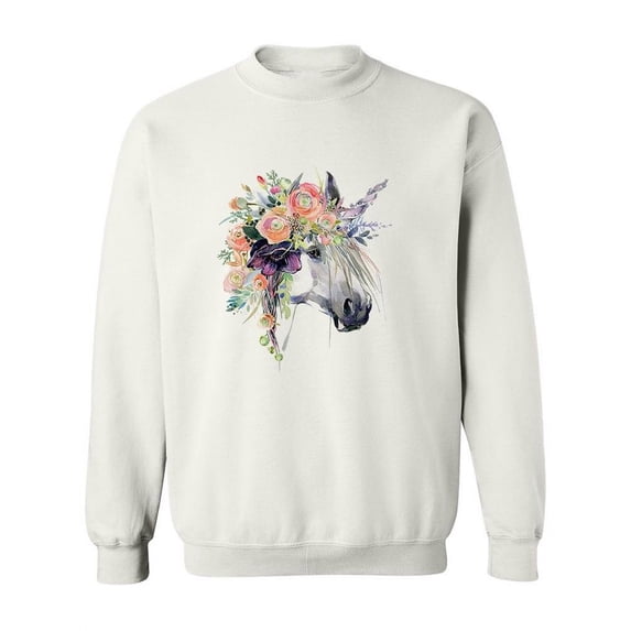 Unicorn With Nature Sweatshirt Women -Image by Shutterstock, Female Small