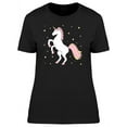 thumbnail image 1 of Unicorn With Pink-Yellow Stars T-Shirt Women -Image by Shutterstock, Female x-Large, 1 of 2