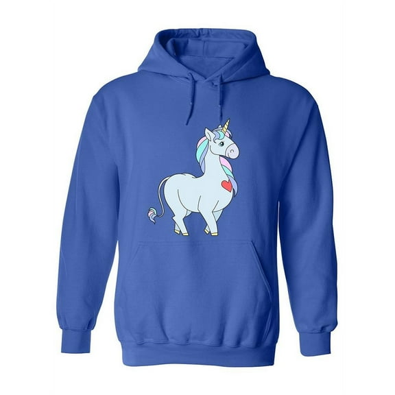 Unicorn With Short Legs Hoodie Women -Image by Shutterstock, Female x-Large