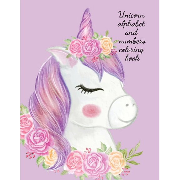 Unicorn alphabet and numbers coloring book, (Paperback)