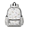 thumbnail image 1 of Unicorn and Cloud White Pattern Backpack for School, Cute School Bag with Adjustable Shoulder Straps and Padded Back, 13.4"x11"x4.7", 1 of 5