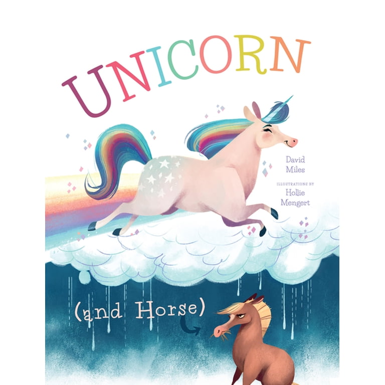 Unicorn and Horse Children's Hardcover Book by David W Miles