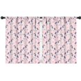 thumbnail image 1 of Unicorn and Star Pink Pattern Insulated Teens Curtains Set Of 2, Bedroom Essentials, Toddler Room Decor 42x54in(106x137cm), 1 of 5