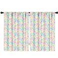 thumbnail image 1 of Unicorn and Star Pink Pattern Insulated Teens Curtains Set Of 2, Bedroom Essentials, Toddler Room Decor 42x63in(106x160cm), 1 of 5