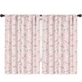 thumbnail image 1 of Unicorn and Star Pink Pattern Insulated Teens Curtains Set Of 2, Bedroom Essentials, Toddler Room Decor 52x84in(132x213cm), 1 of 5