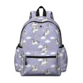 thumbnail image 1 of Unicorn and Star Purple Pattern Cute School Backpack with Padded Back and Adjustable Shoulder Straps 13.4"x11"x4.7", 1 of 2