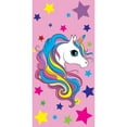 thumbnail image 1 of Unicorn and Stars Beach Towel 30 x 60 inch 100% Cotton, Unicorn, Size: one size, Island Gear, 1 of 2